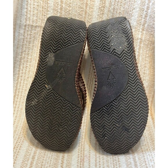 Volatile Island Women Size 8 Wedge Braided Textile Sandal Platform Vacation - Picture 5 of 8